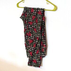 Cardinal Buffalo Plaid LulaRoe Leggings